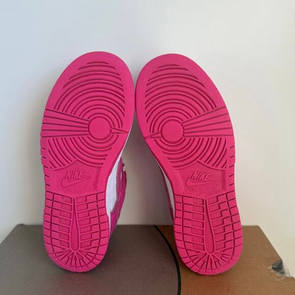 Nike Dunk Pink Fuchsia/White Kids Sneakers- SZ 2 Y - Picture 12 of 13